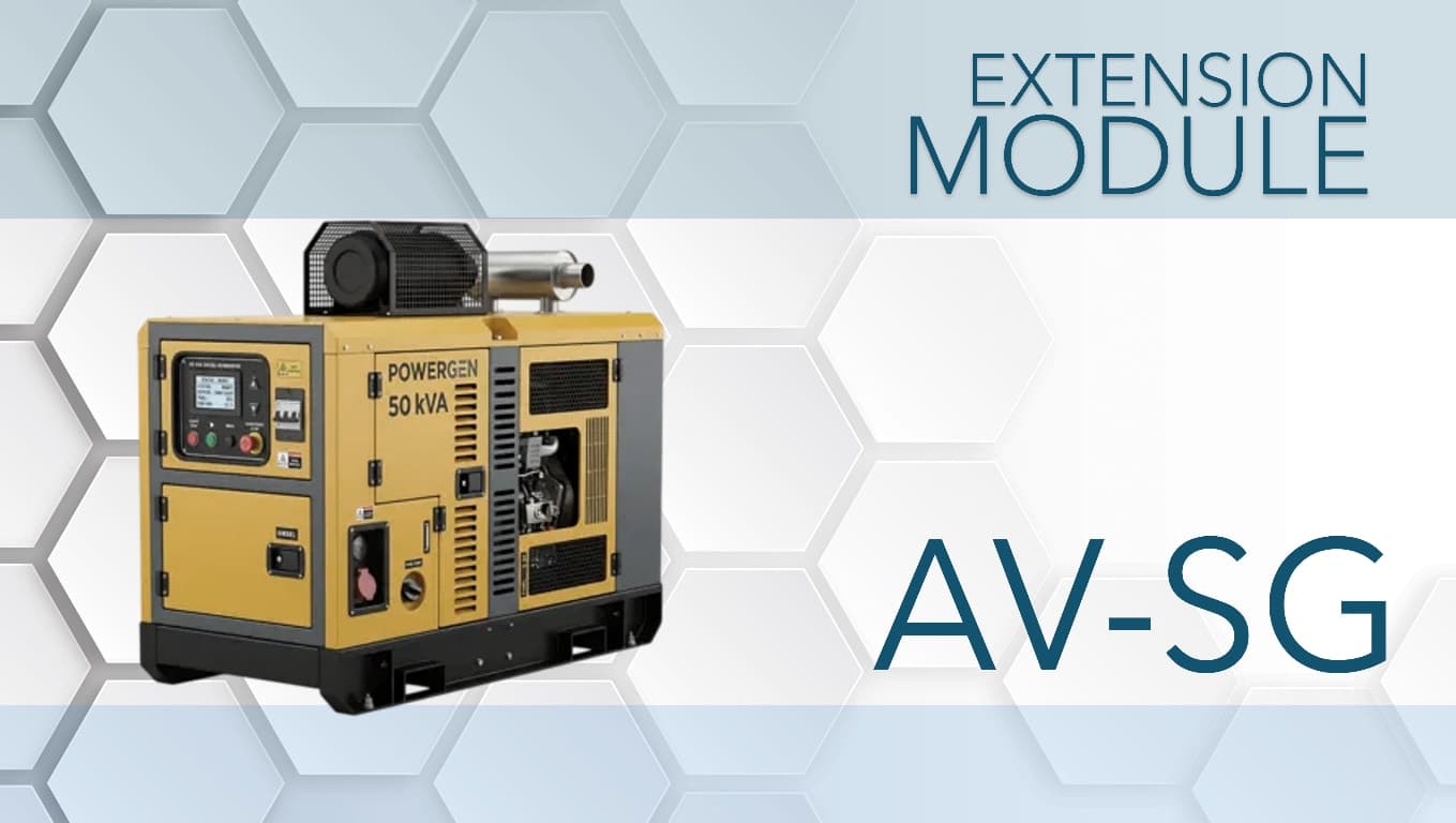 Electric generator providing backup power for operational environments