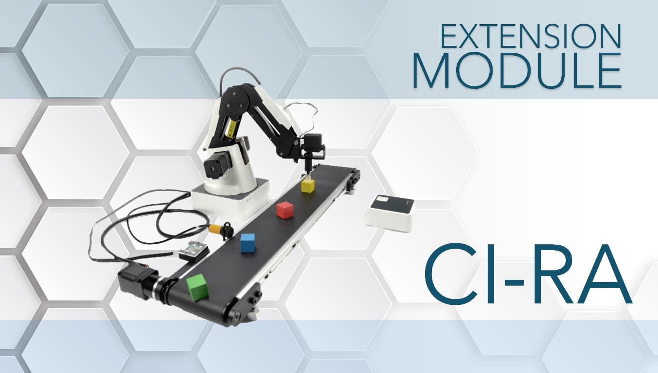 Robotics and automation training unit with robot kits and electronics workstations