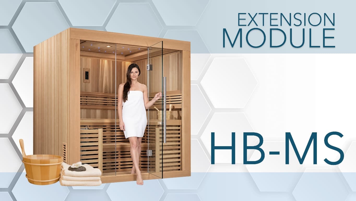 Sauna cabin in a wellness training facility