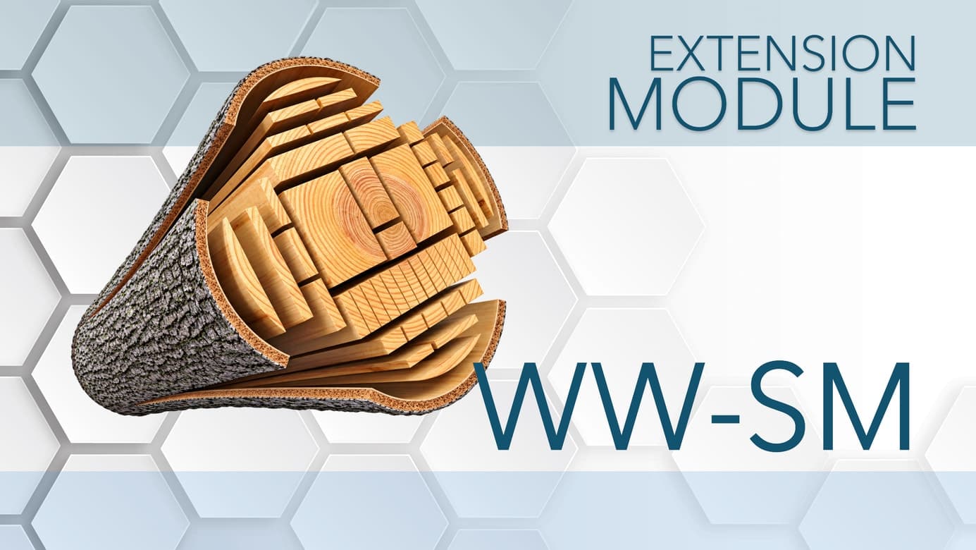 Module WW-SM: mobile and stationary band sawmills, logs, sawn timber and a saw-blade sharpener
