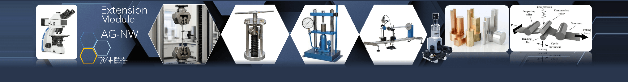Extension module AG-NW — metallurgy, material science and applied mechanics training equipment