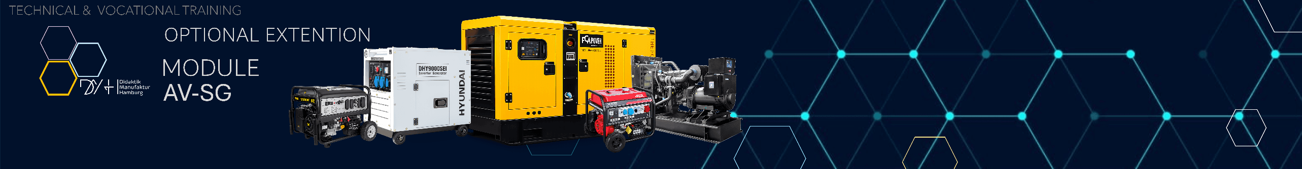 Electric generator providing backup power for operational environments