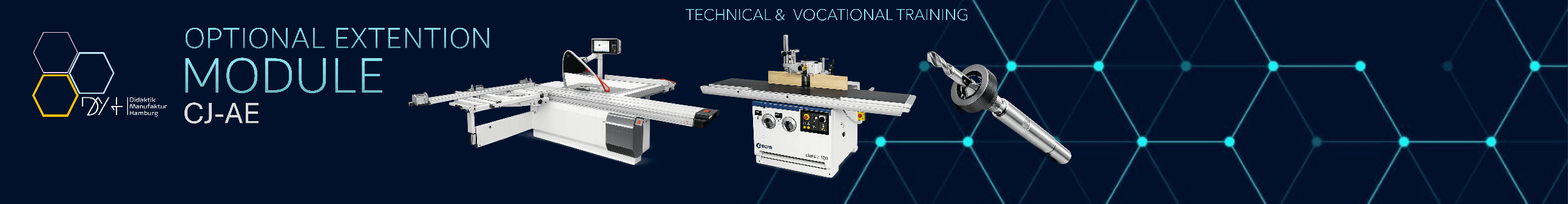 Carpentry and joinery workshop machinery extension