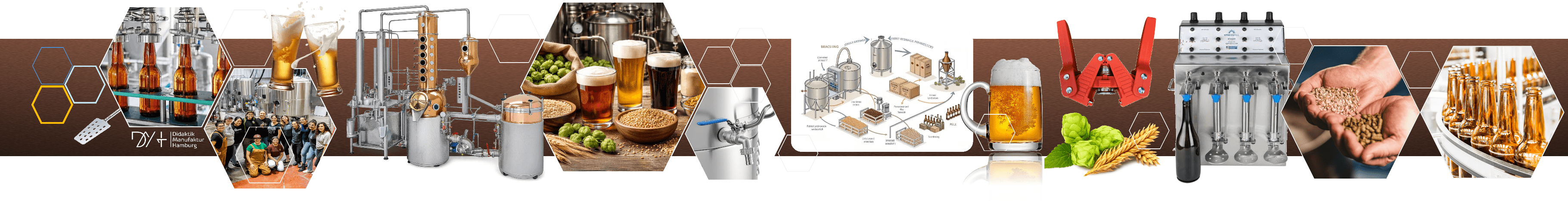 Exemples d'équipements et de pratique de la formation professionnelle en brassage de bière