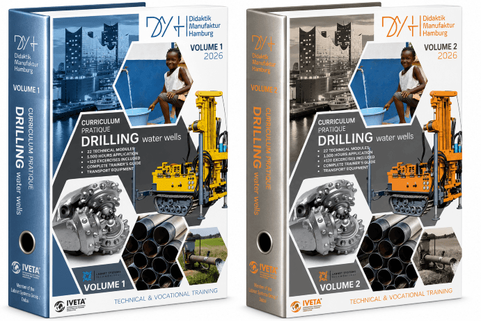DMH Technisches Curriculum für Bohrtechnik – Band 1 und Band 2, mit professioneller Werkstattausstattung