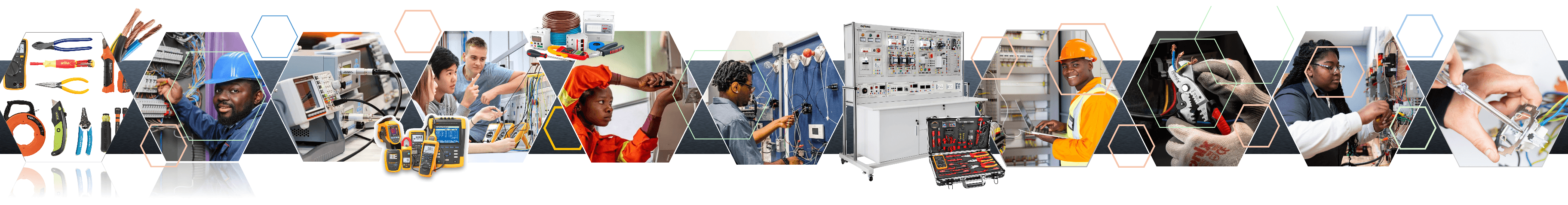 Exemples d'équipements et de pratique de la formation professionnelle en électricité et électronique