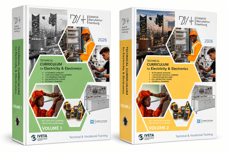 Curriculum technique DMH pour l'électricité & électronique — Volume 1 et Volume 2, avec équipement professionnel d'atelier