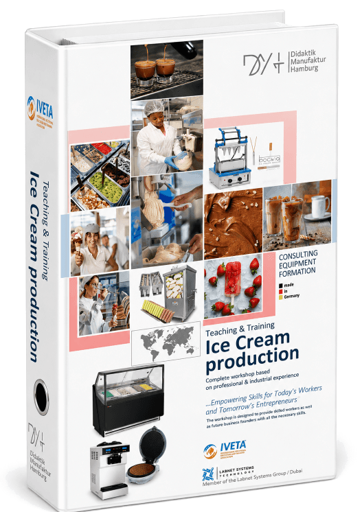 DMH Production de crème glacée — atelier complet de formation professionnelle basé sur le standard TVET international