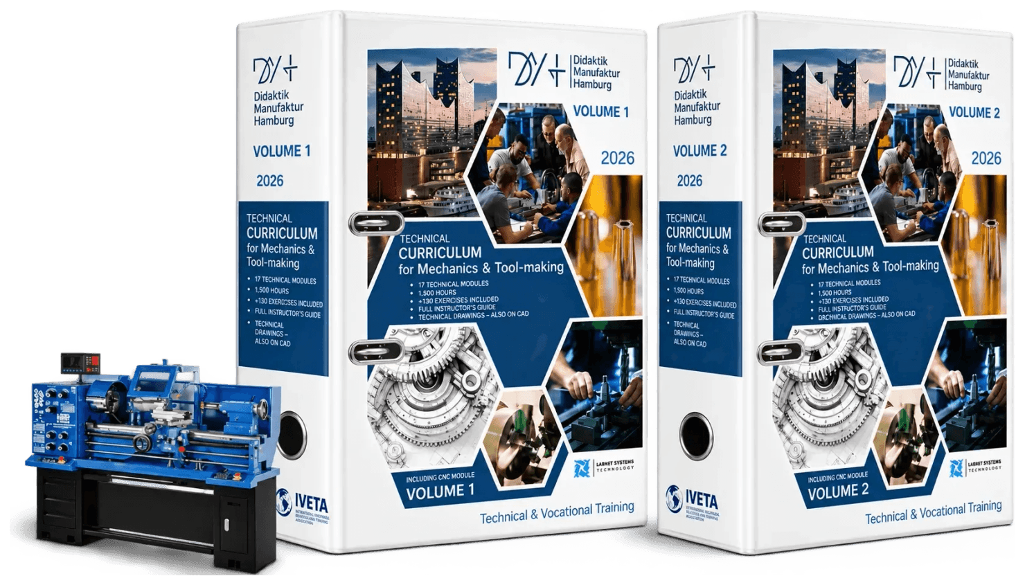 DMH Technisches Curriculum für Mechanik & Werkzeugbau – Band 1 und Band 2, mit professioneller Werkstattausstattung