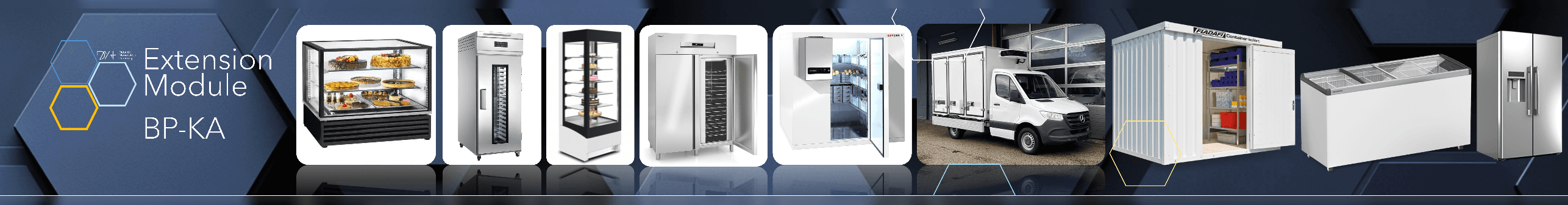 Refrigeration and cooling equipment in a bakery department